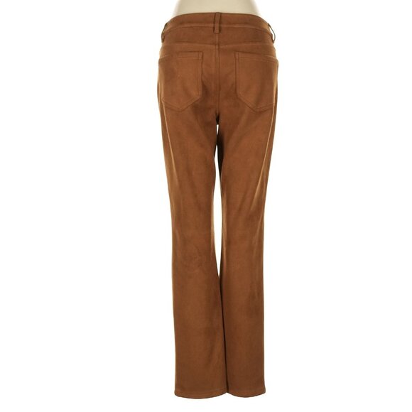 NEW J. Jill Faux Suede Luxe Taylor Chestnut Mid Rise Stretch Jeans Pants 6 NWT - Picture 6 of 6